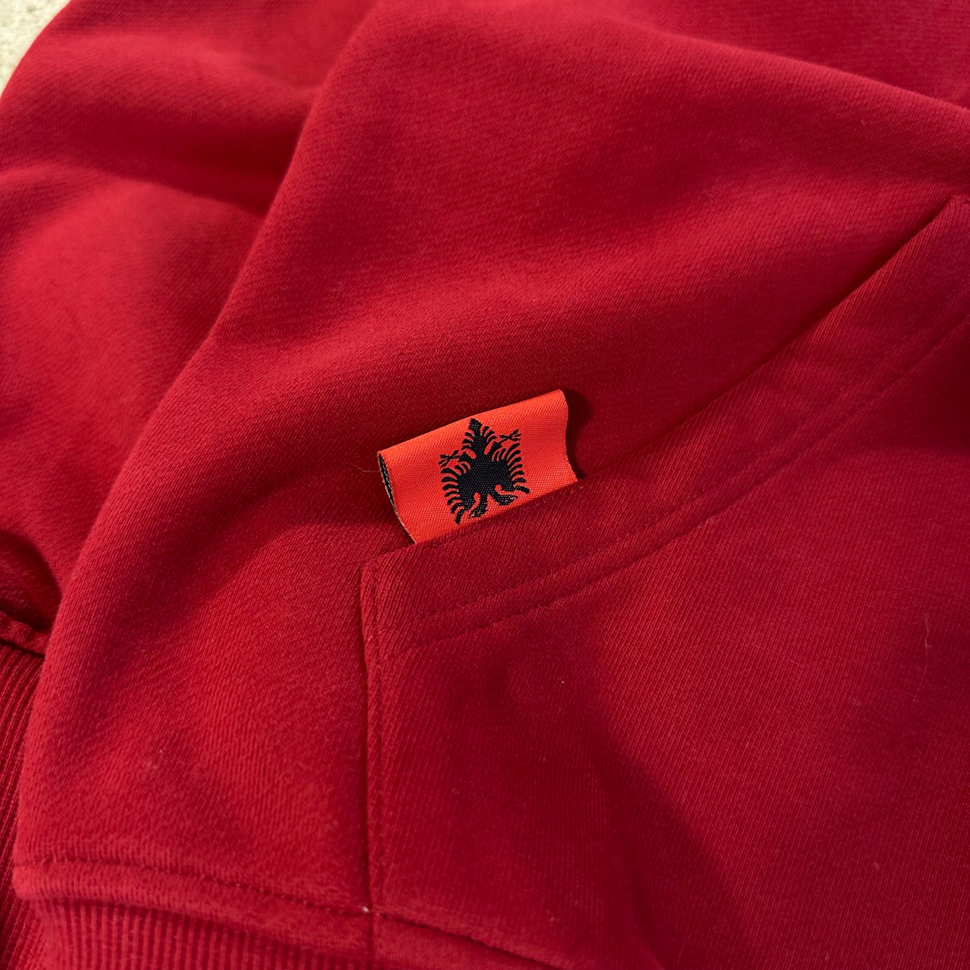 ALBANIA HOODIE CRIMSON RED