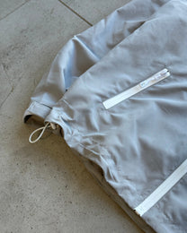 LEOPARD WATER REACTIVE RAIN JACKET - GREY