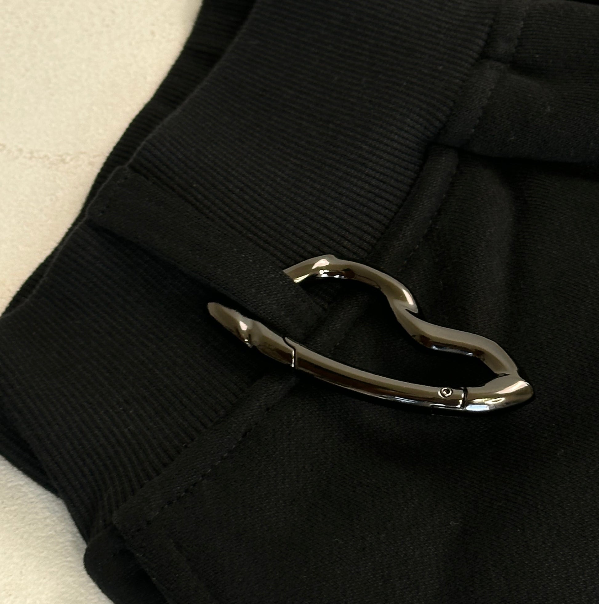 ITALIA ZIP JOGGER BLACK