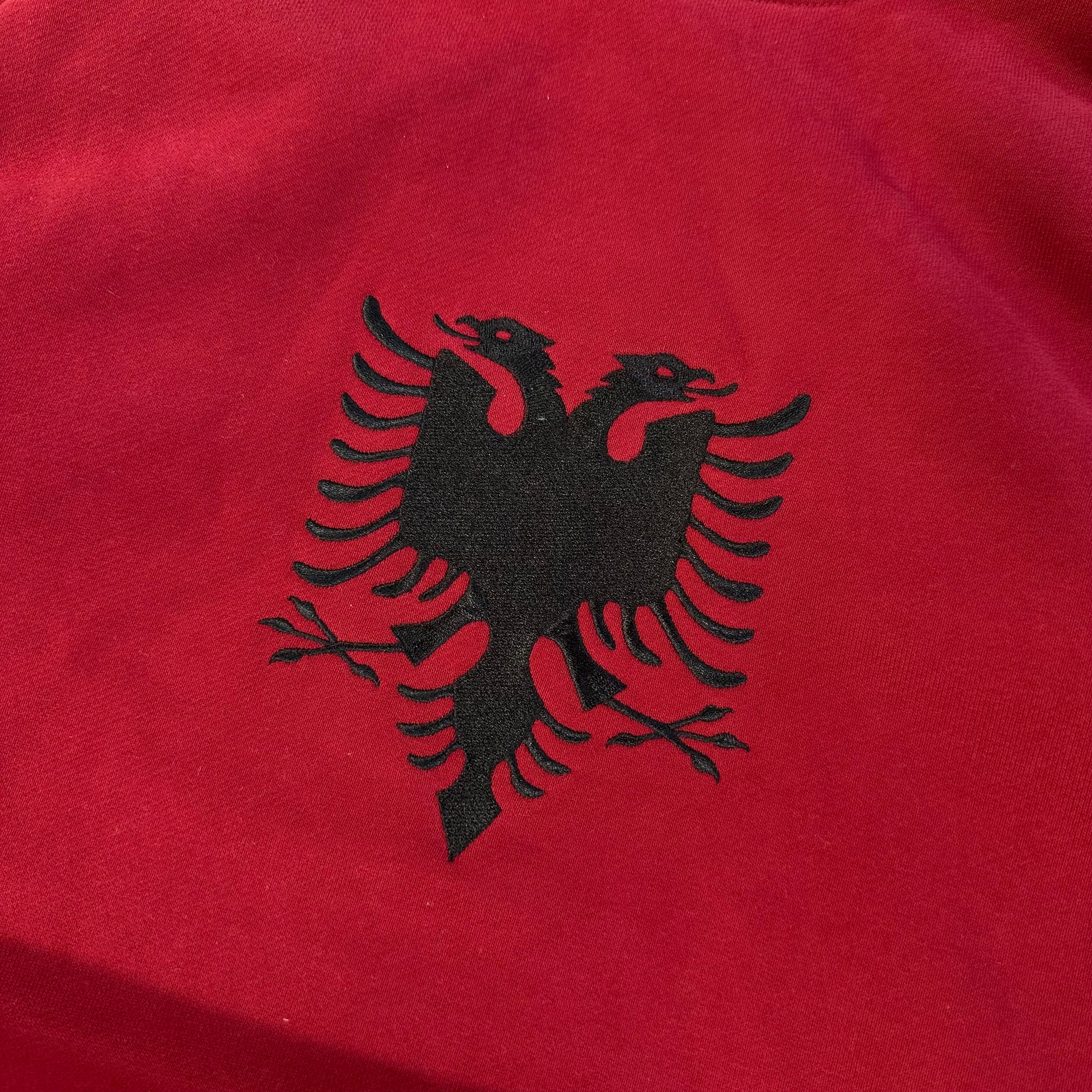 ALBANIA HOODIE CRIMSON RED
