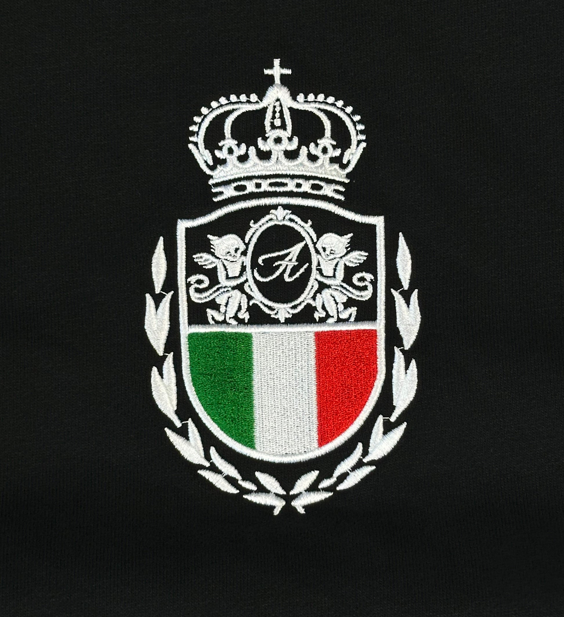 ITALIA HOODIE BLACK