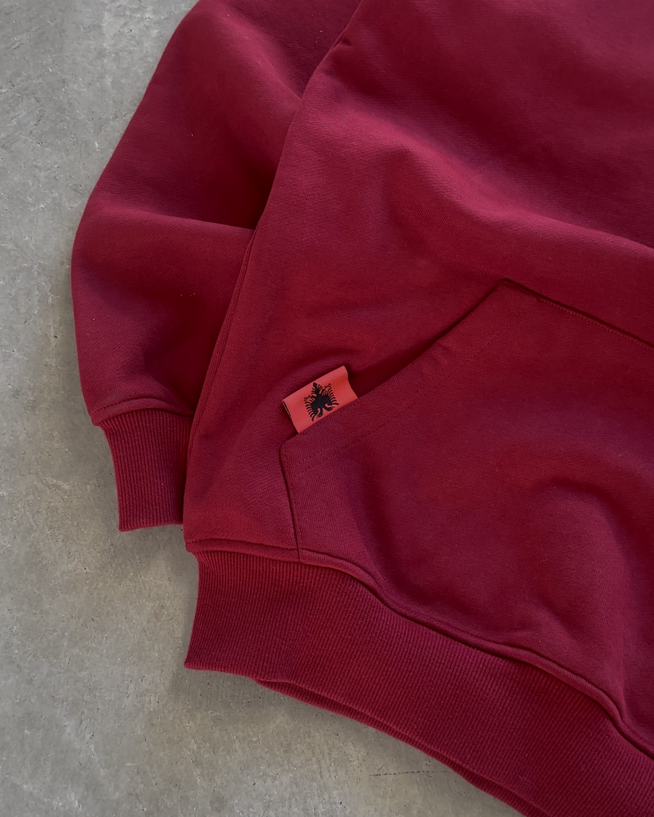 ALBANIA HOODIE - CRIMSON RED
