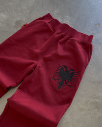 ALBANIA ZIP JOGGER - CRIMSON RED