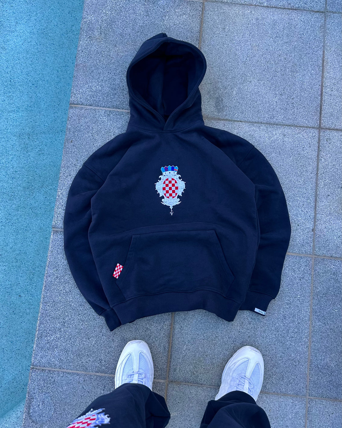 CROATIA HOODIE - NAVY