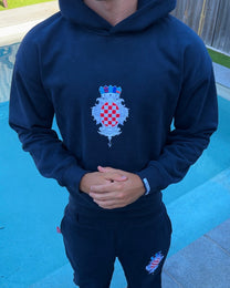 CROATIA HOODIE - NAVY