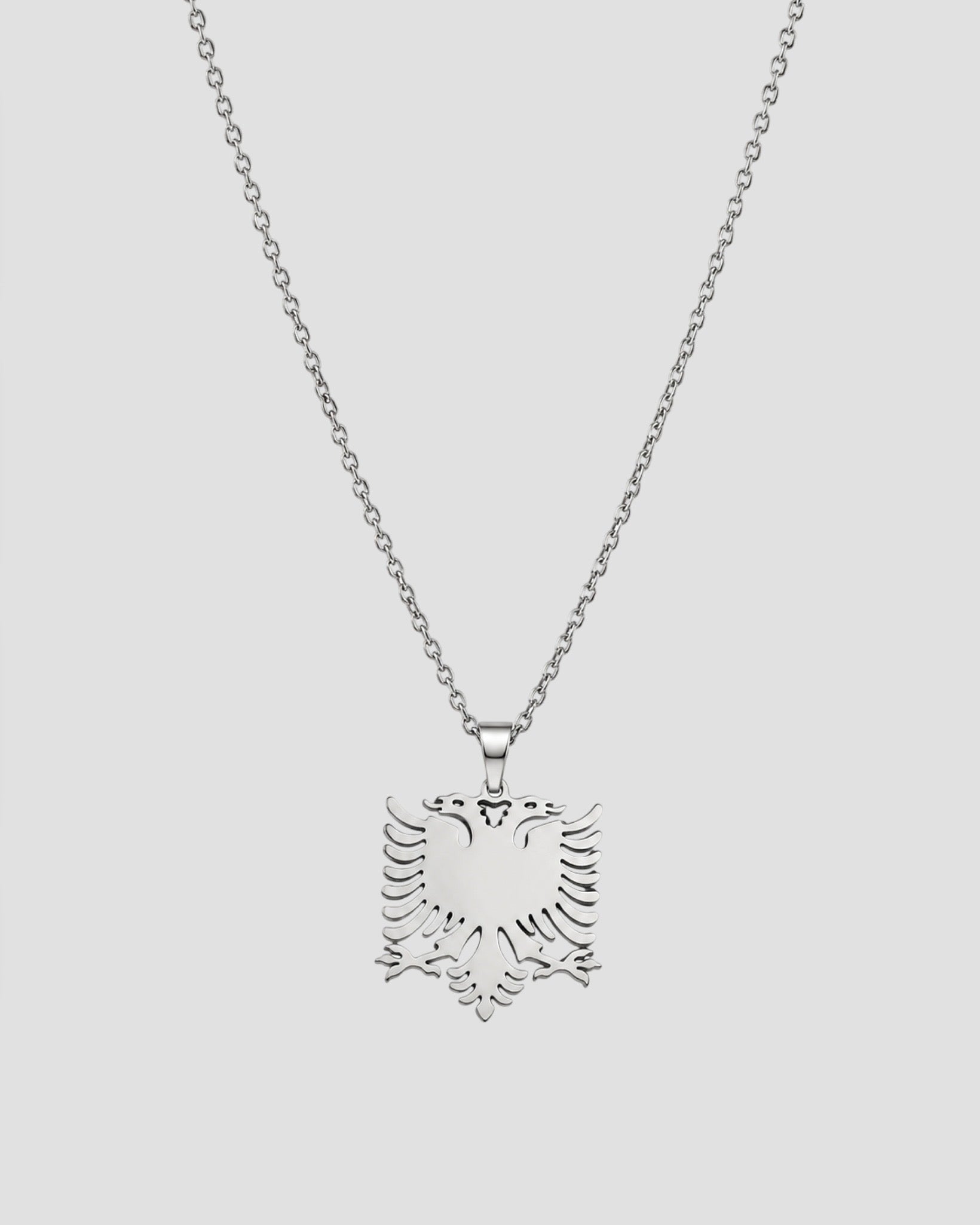 ALBANIA EAGLE CHAIN - SILVER