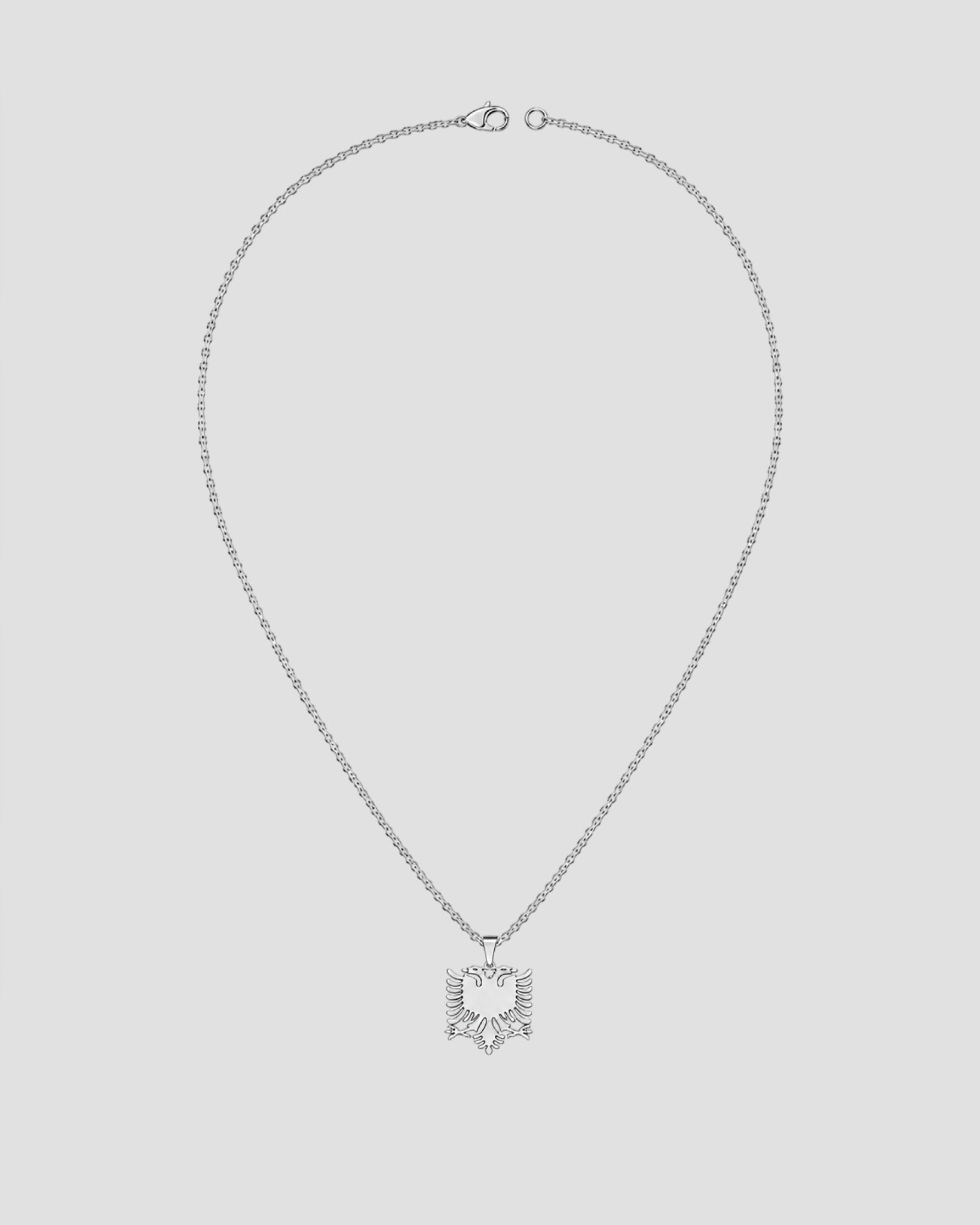ALBANIA EAGLE CHAIN - SILVER
