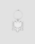 ALBANIA EAGLE KEYCHAIN - SILVER