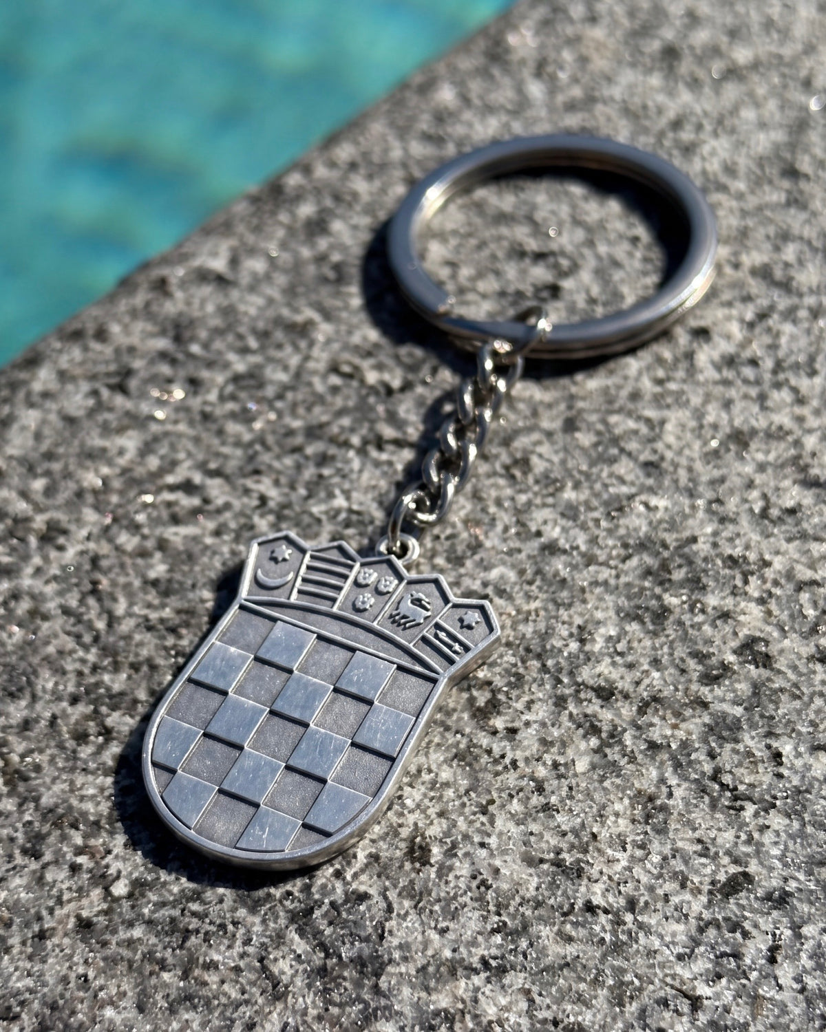 CROATIA KEYCHAIN - SILVER
