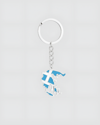 GREECE KEYCHAIN - SILVER