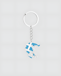 GREECE KEYCHAIN - SILVER
