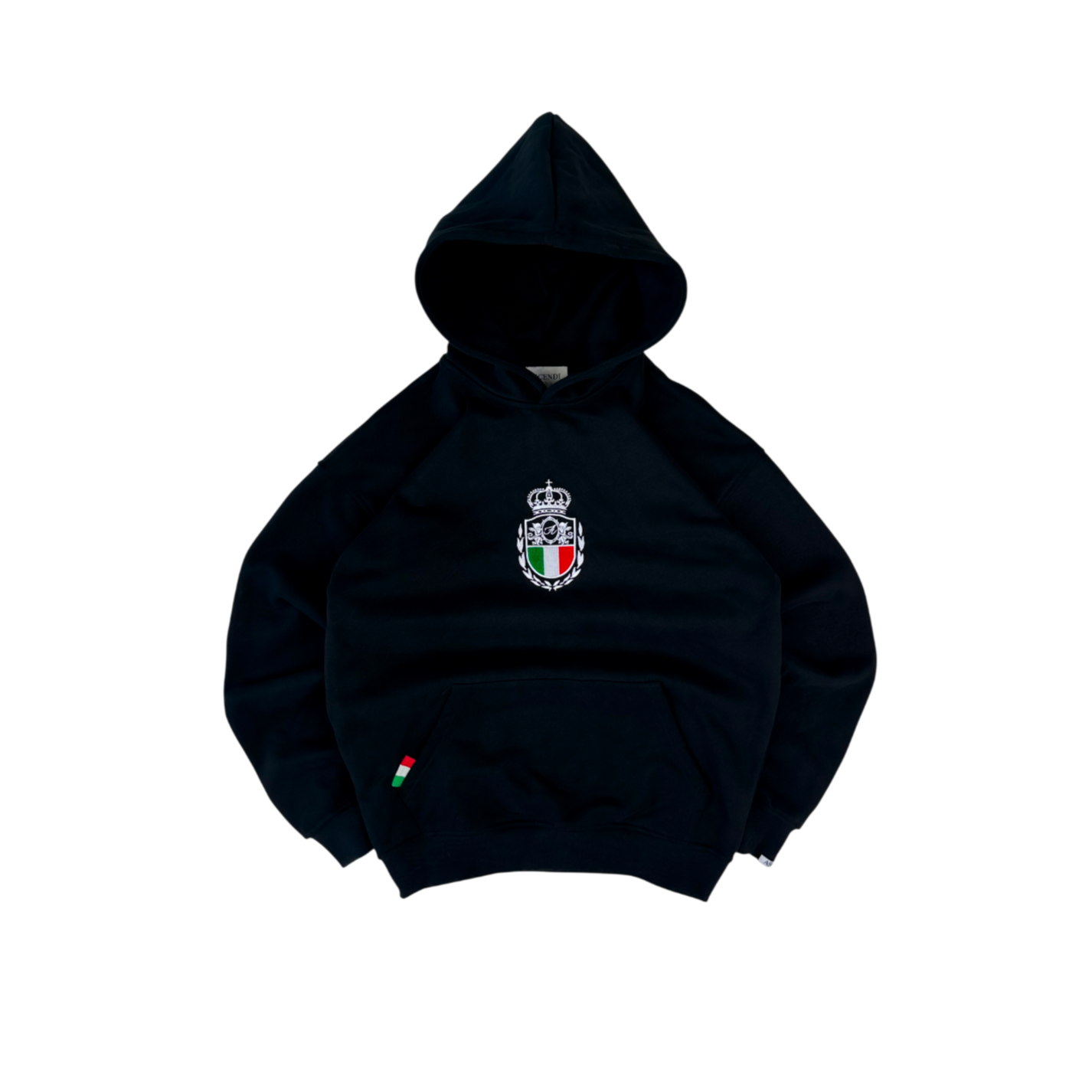 ITALIA HOODIE BLACK
