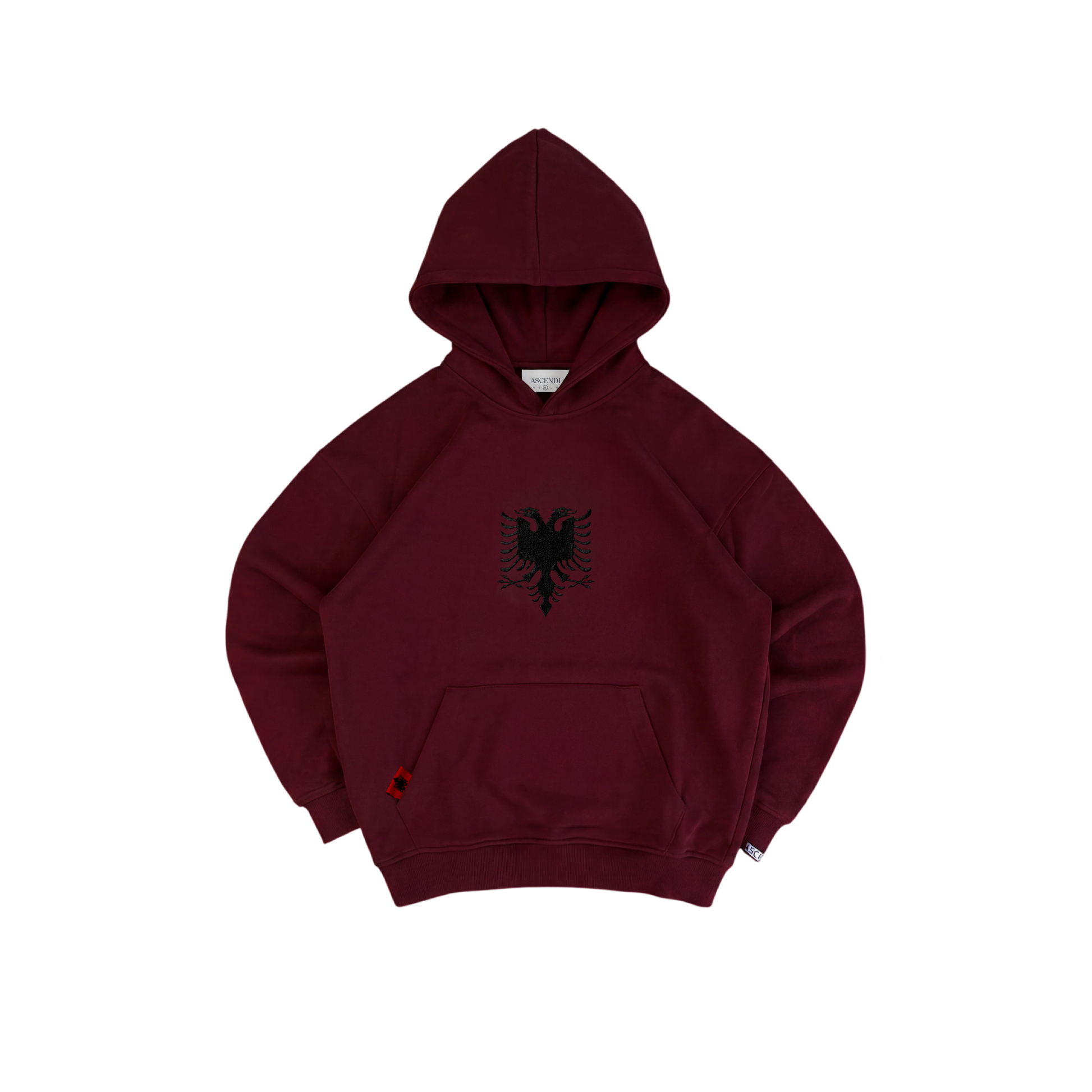 ALBANIA HOODIE CRIMSON RED
