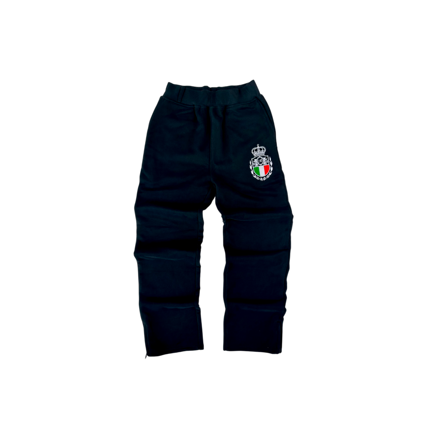 ITALIA ZIP JOGGER BLACK
