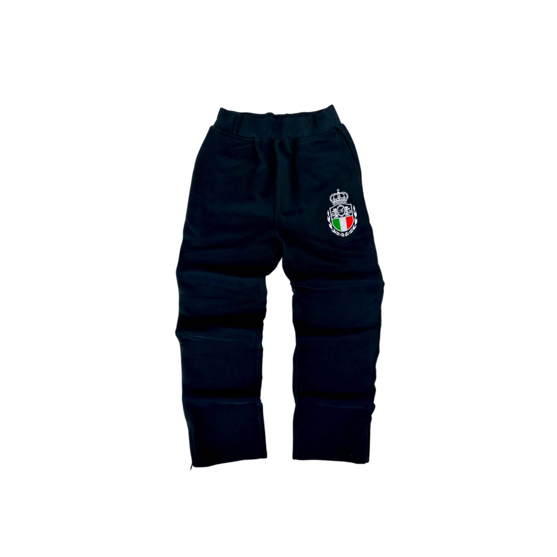 ITALIA ZIP JOGGER BLACK