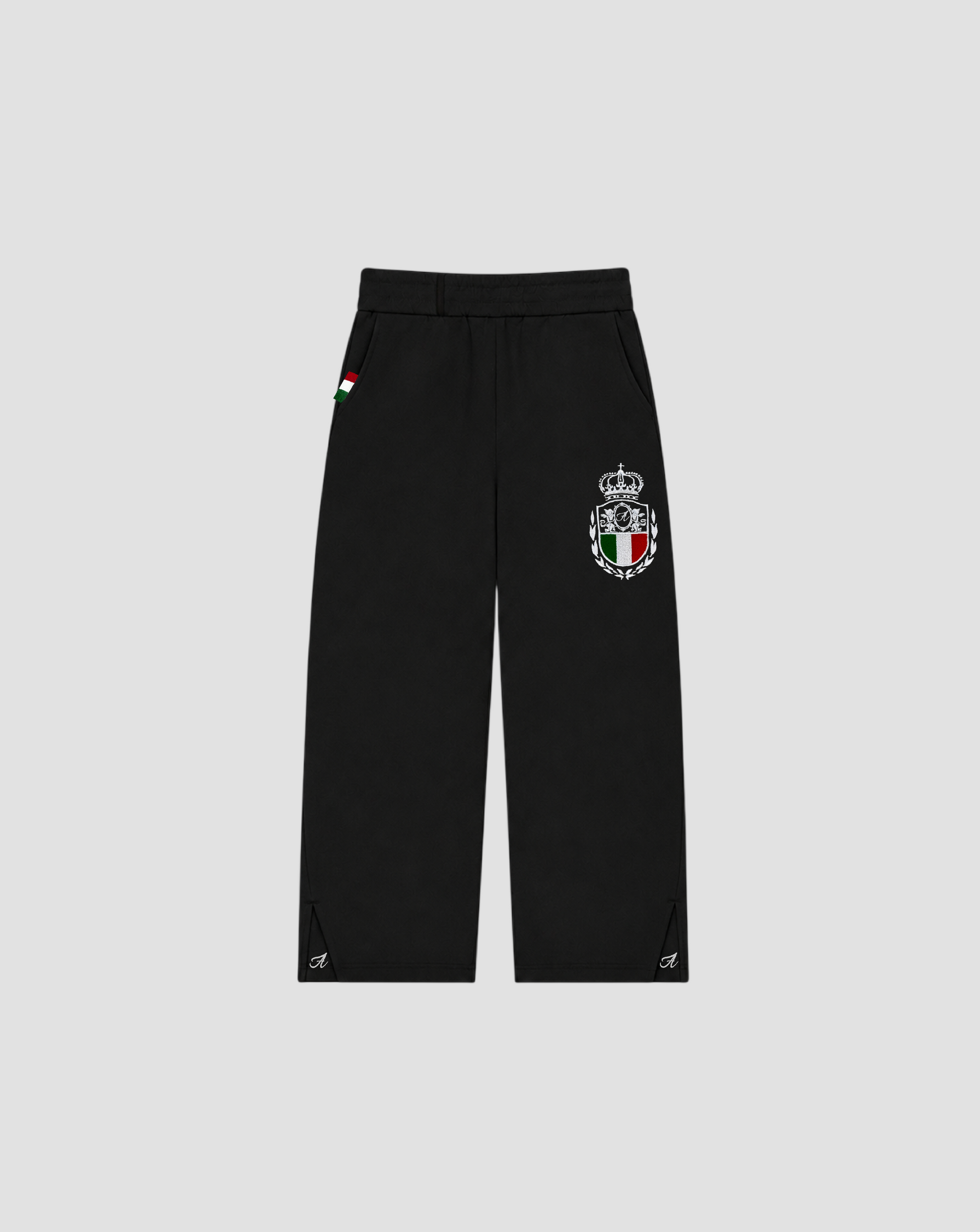 ITALIA ZIP JOGGER - BLACK